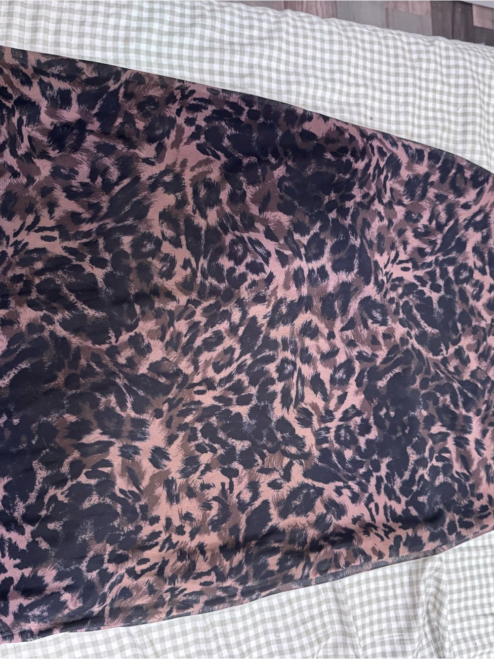 Women's and Black Leopard Print Skirt